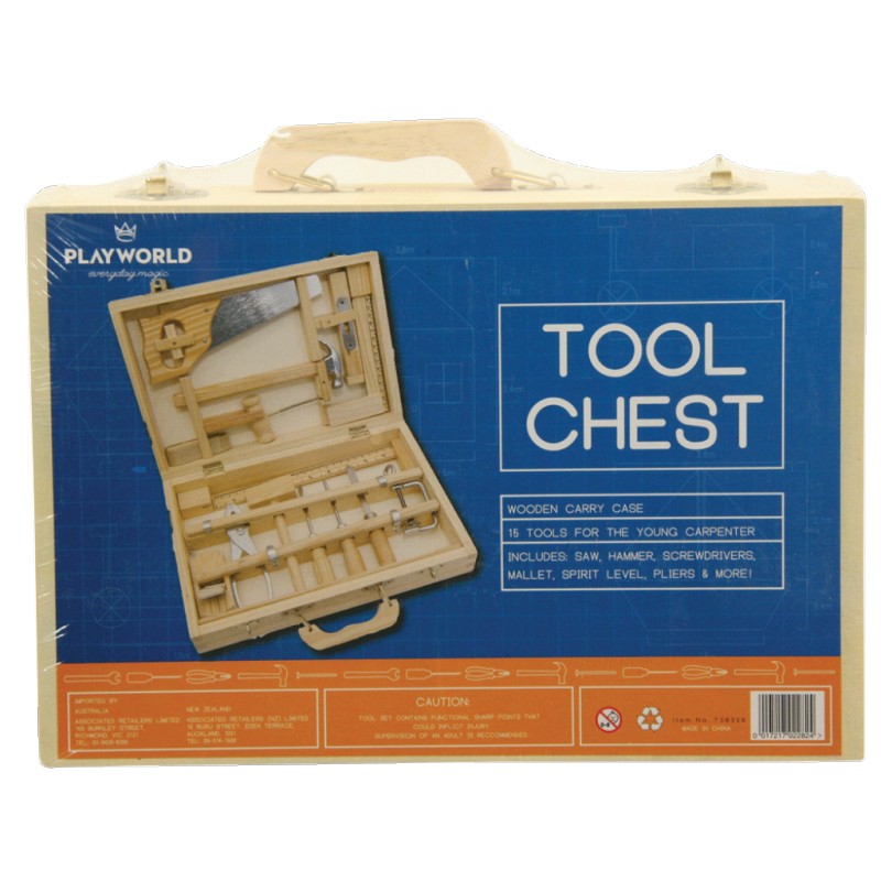 Tool Set 16  Pce Real Wood