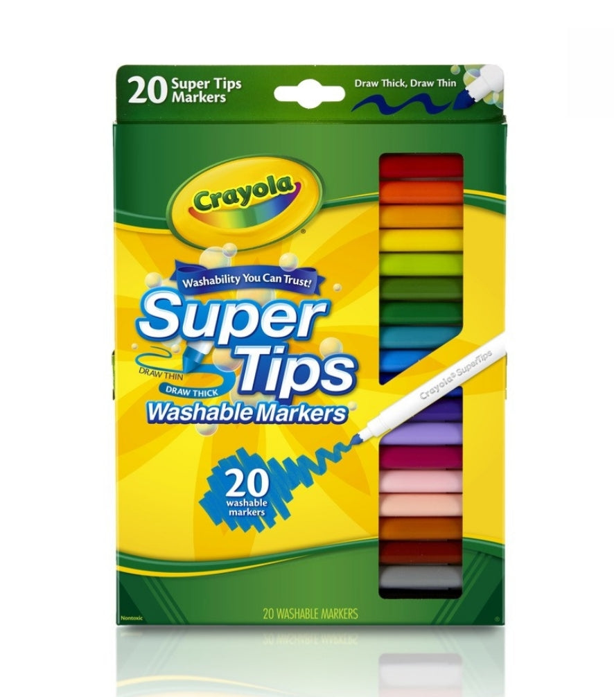 CRAYOLA MARKER SUPER TIPS 20