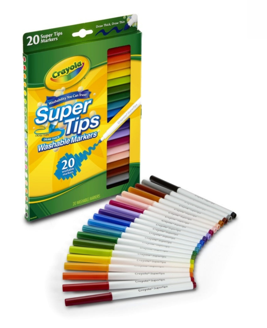 CRAYOLA MARKER SUPER TIPS 20