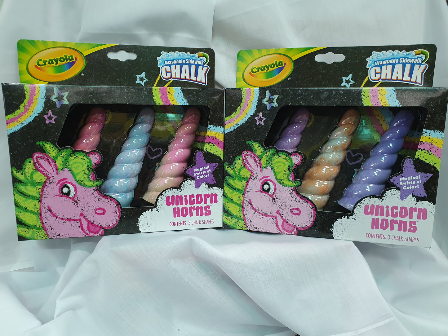 CRAYOLA CHALK 3CT UNICORN SIDEWALK AST