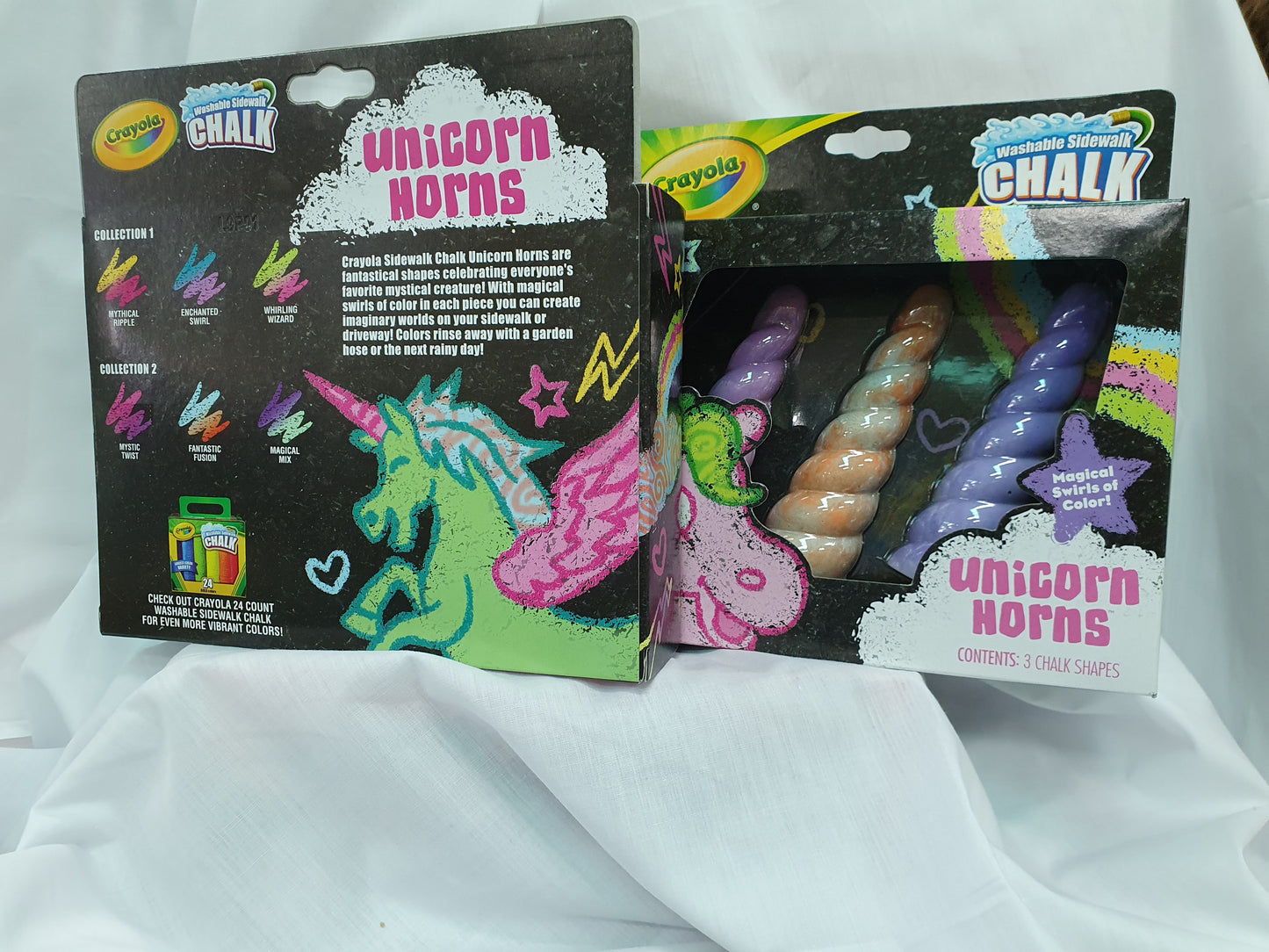 CRAYOLA CHALK 3CT UNICORN SIDEWALK AST