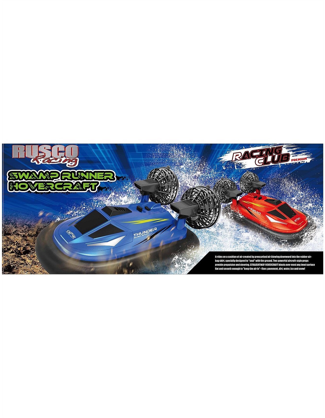 R/C 3 MOTOR SWAMP RUNNER HOVERCRAFT