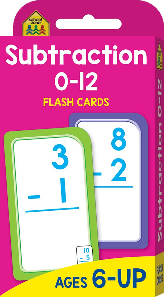 School Zone Flash Cards Subtraction