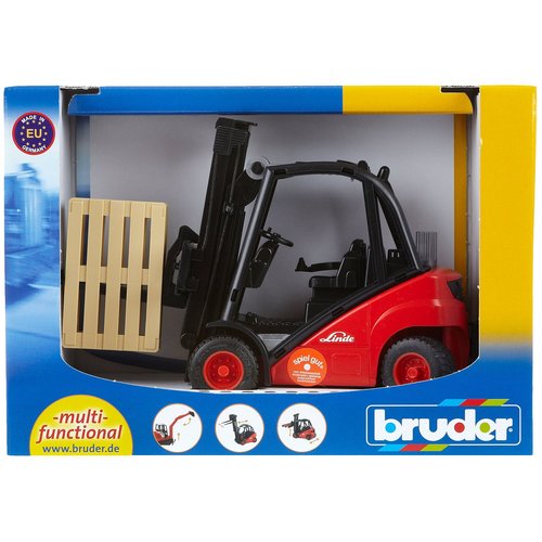 Bruder 1:16 Linde Forklift W/Pallets