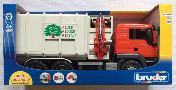 BRUDER 1:16 TGS GARBAGE TRUCK S/LOADING