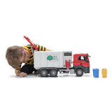 BRUDER 1:16 TGS GARBAGE TRUCK S/LOADING