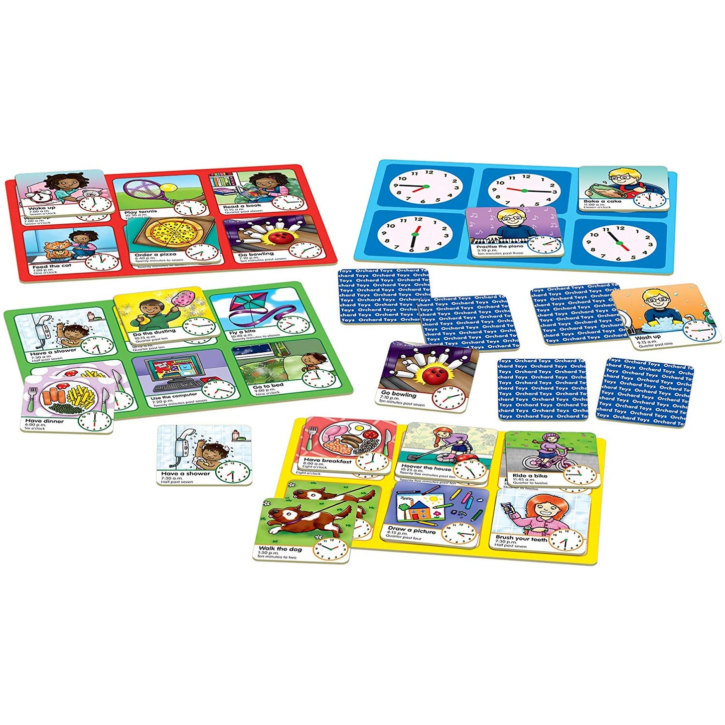 ORCHARD TOYS TELL THE TIME LOTTO GAME