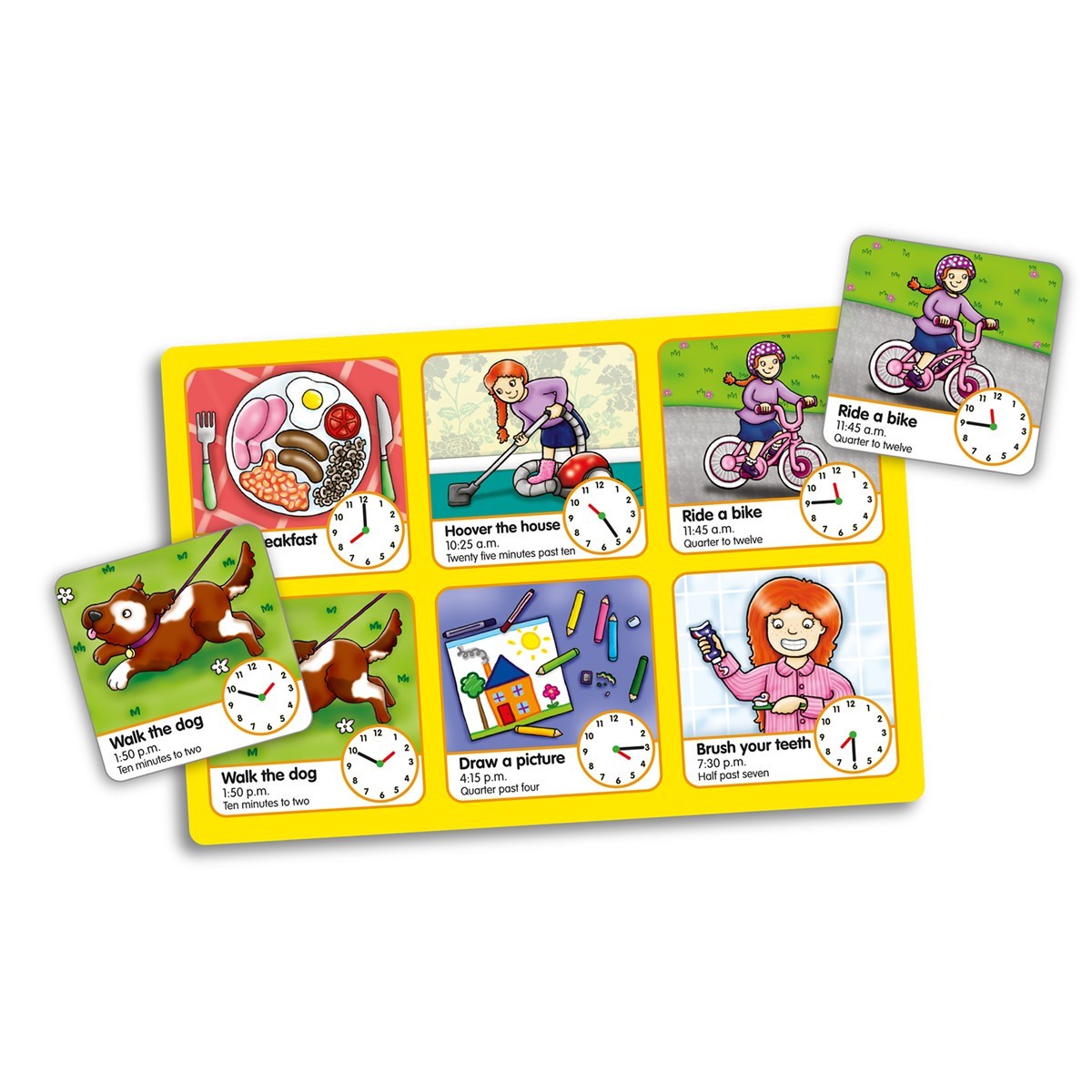 ORCHARD TOYS TELL THE TIME LOTTO GAME
