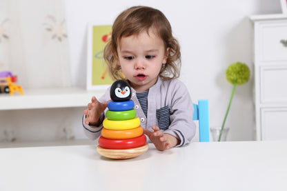 TOOKY TOY WOODEN PENGUIN STACKER