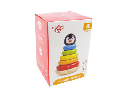 TOOKY TOY WOODEN PENGUIN STACKER