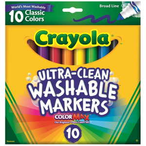 CRAYOLA MARKER 10PK ULTRA CLASSIC BROAD