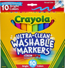 CRAYOLA MARKER ULTRA CLEAN BRIGHT 10PK