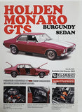 1:18 HOLDEN HQ MONARO GTS BURGUNDY SEDAN