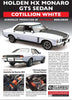 1:18 HOLDEN HX MONARO GTS SEDAN WHITE