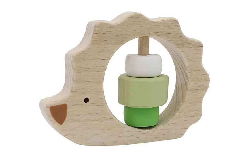 WOODEN ANIMAL RATTLE CALM