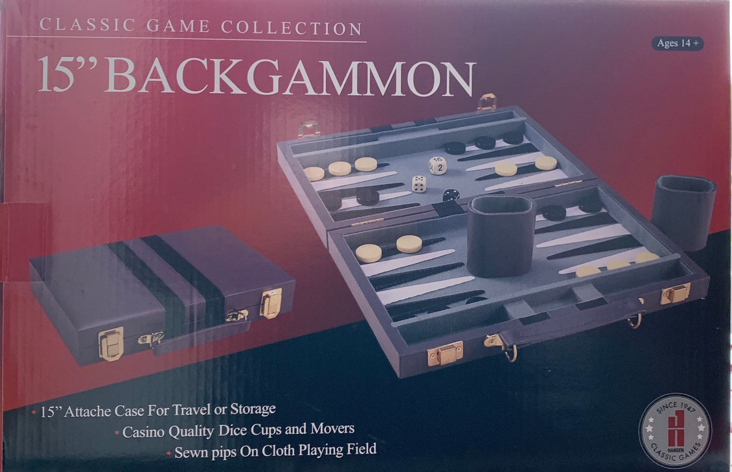 GAME BACKGAMMON VINYL CASE