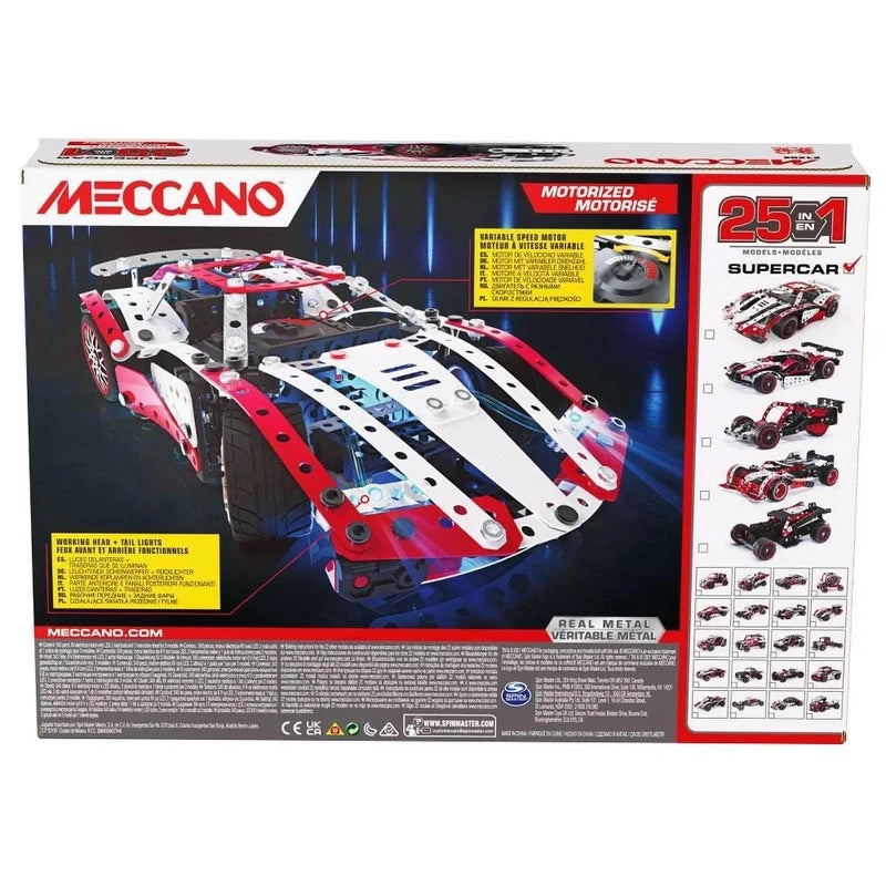 MECCANO 25 MULTIMODEL SUPERCAR SET