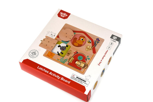 WOODEN LATCHES ACTIVITY BOARD