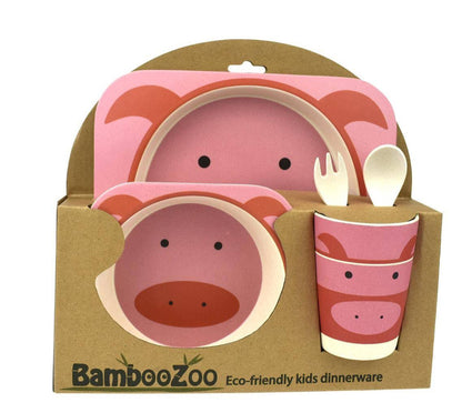 Bamboozoo Dinnerware 5Pcs Pig