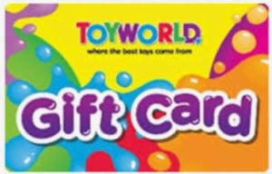 $200.00 TOYWORLD GIFT CARD