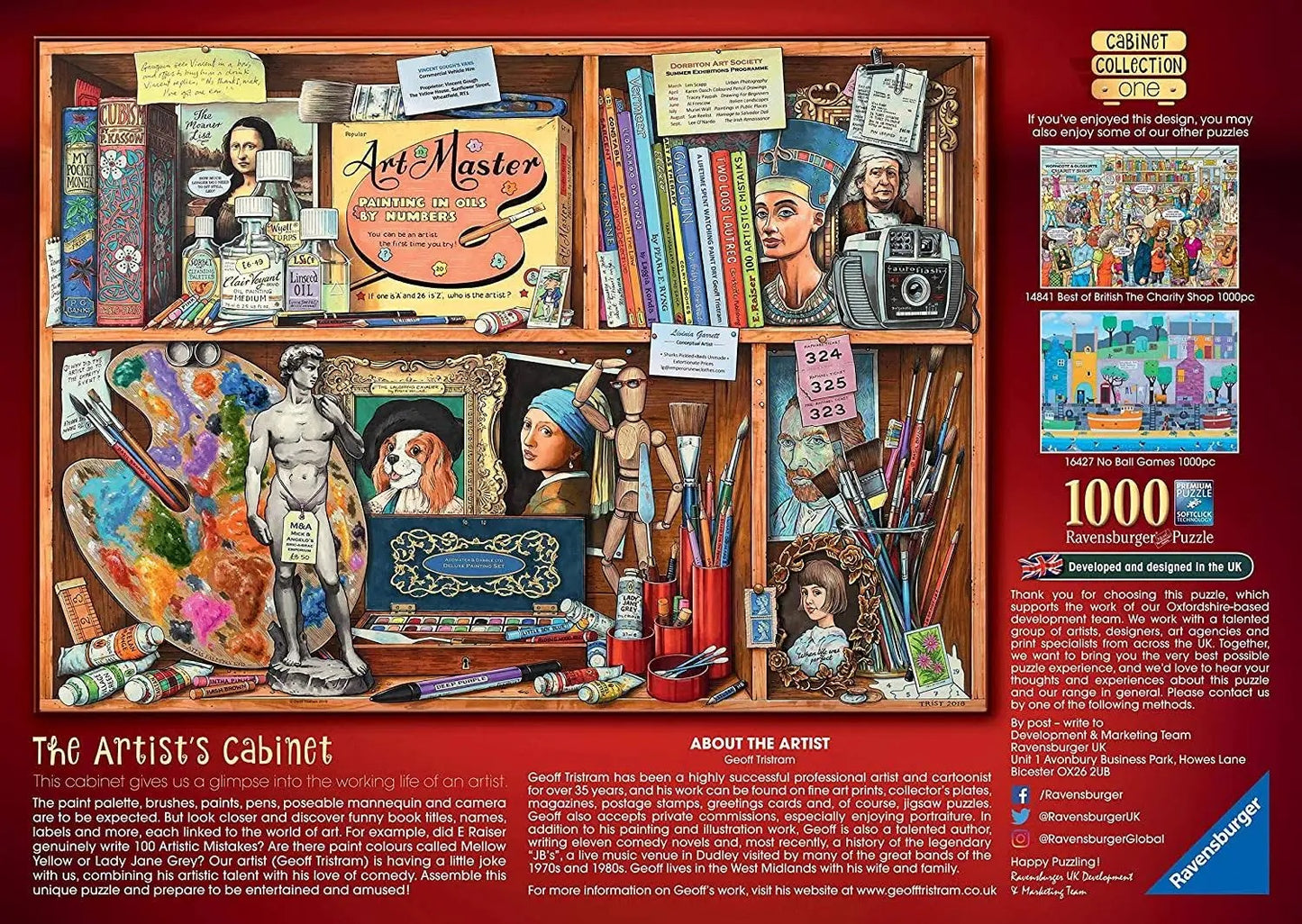 PUZZLE 1000PC THE ARTIST'S CABINET