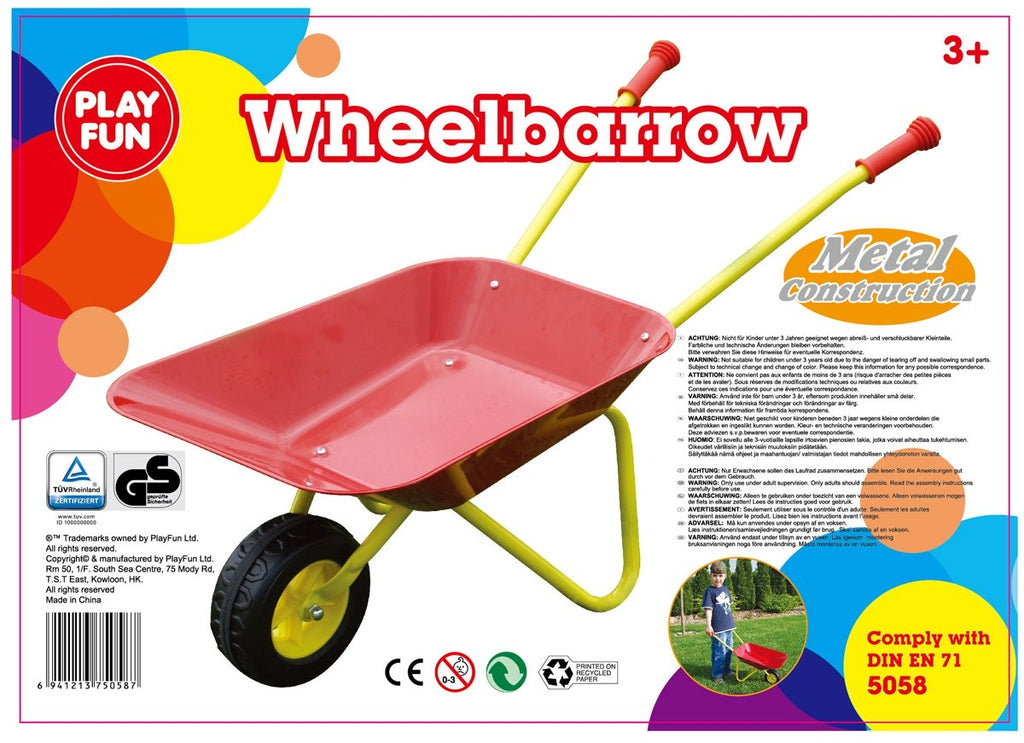 KIDS WHEELBARROW RED