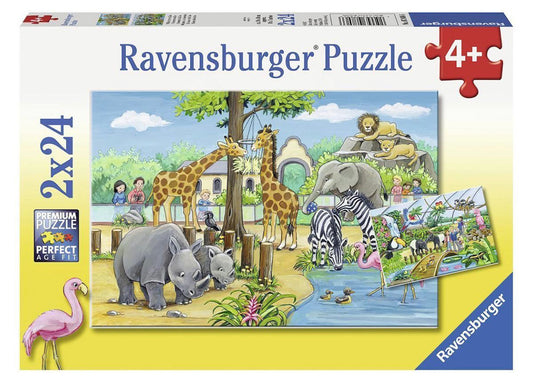 PUZZLE 2X24PC WELCOME TO THE ZOO