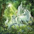 PUZZLE 3X49PC BEAUTIFUL UNICORNS