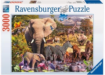 PUZZLE 3000PC AFRICAN ANIMAL WORLD