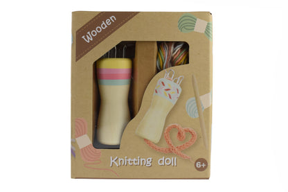 WOODEN KNITTING NANCY CRAFT SET