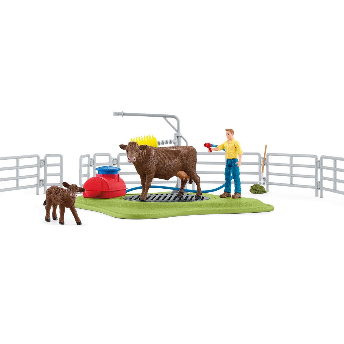 Schleich 42529 Farm World Happy Cow Wash