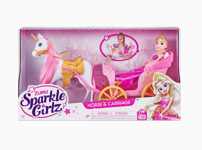 Sparkle Girlz Doll With Horse & Carriage