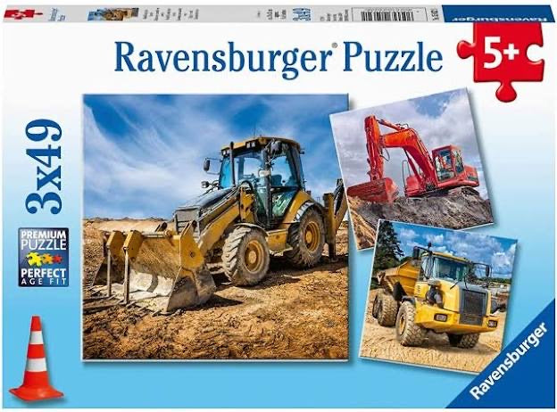 PUZZLE 3X49PC DIGGERS AT WORK