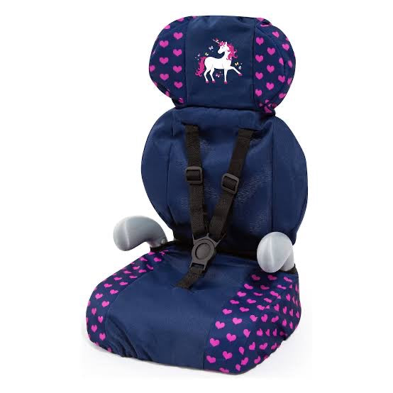 BAYER DOLL CAR BOOSTER SEAT D BLUE PNK