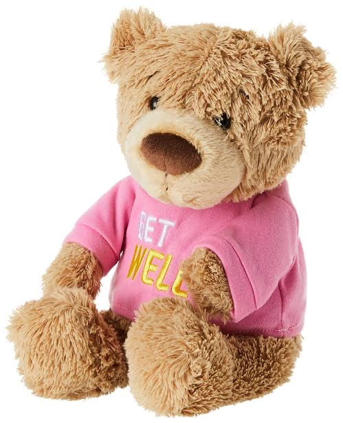 GUND BEAR GET WELL SOON PINK