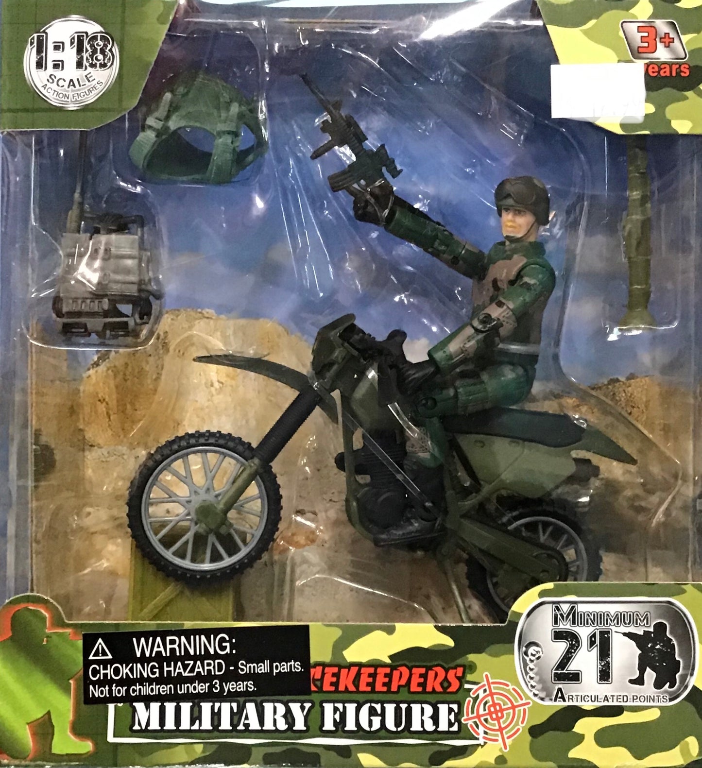 WORLD PEACE MILITARY FIGURE W PERSONAL A