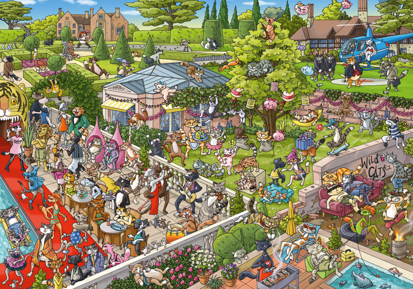 PUZZLE 1000PC HEYE TANCK PARTY CATS