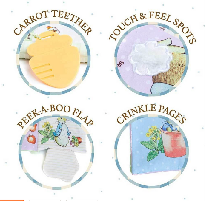 PETER RABBIT SOFT BOOK LITTLE BUNNY