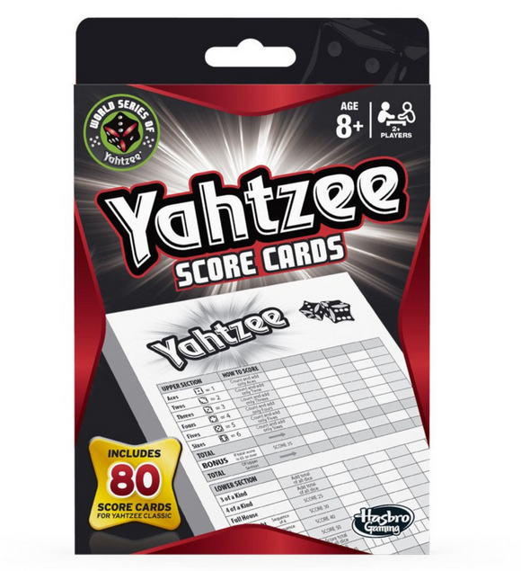 GAME YAHTZEE SCORE PAD