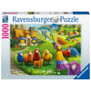 PUZZLE 1000PC COLOURFUL WOOL