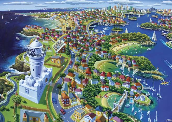 PUZZLE 1000PC BOPAL MACQUARIE LIGHTHOUSE