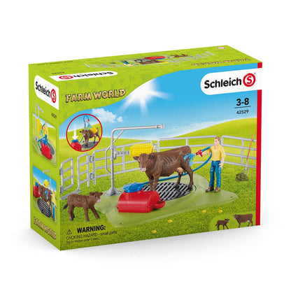 Schleich 42529 Farm World Happy Cow Wash