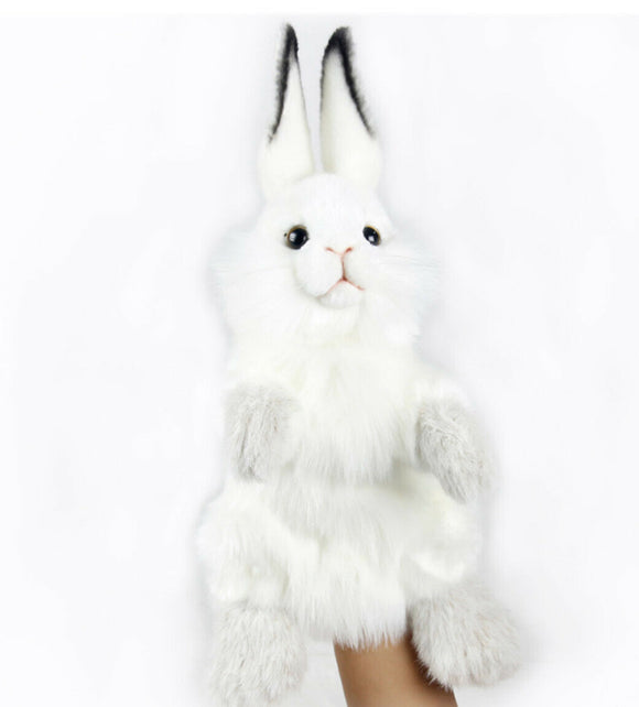 HANSA PUPPET RABBIT SNOW