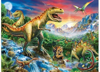 PUZZLE 100PC TIME OF THE DINOSAUR