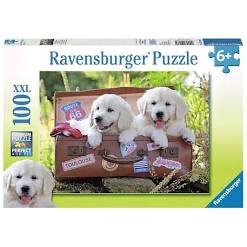 PUZZLE 100PC TRAVELLING PUPS