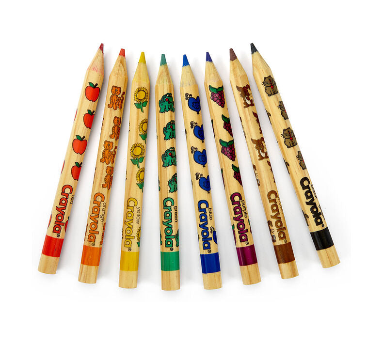 CRAYOLA PENCILS COLORED WRITE START 8CT