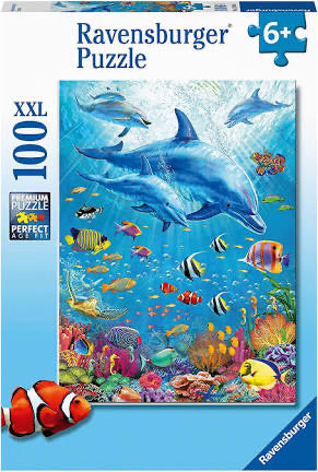 PUZZLE 100PC POD OF DOLPHINS