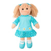 RAG DOLL YD1023 AGNES AQUA POLKA DOT