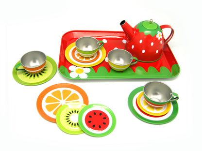 TEA SET TIN FRUIT