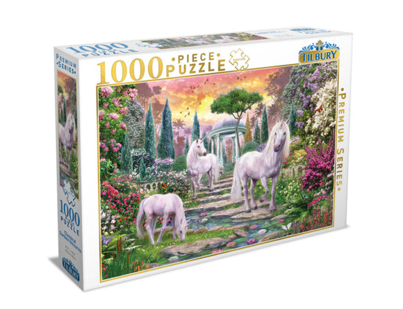 PUZZLE 1000PC GARDEN UNICORNS